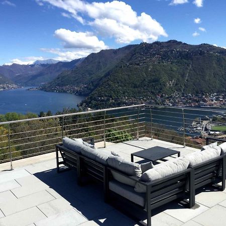Penthouse - Villa Cardano Como Eksteriør bilde