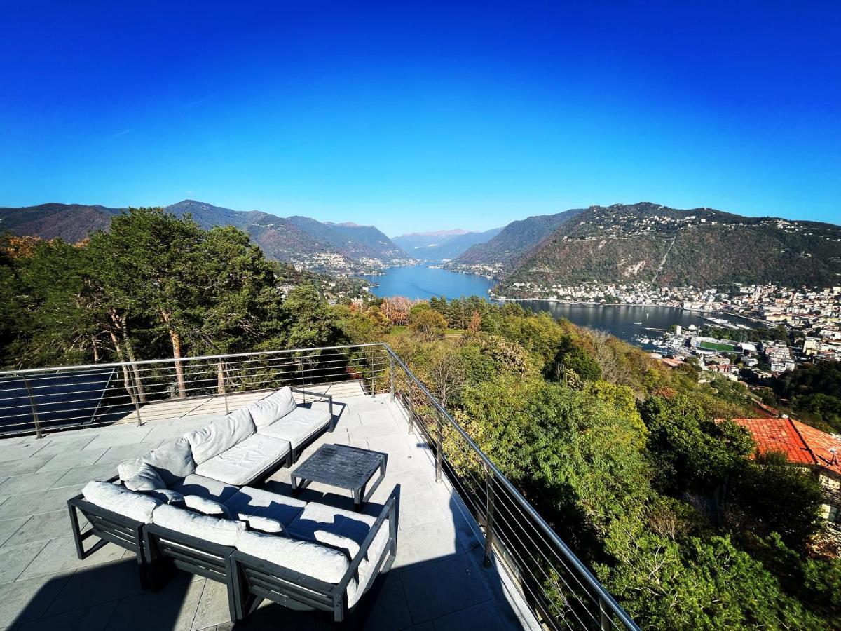 Penthouse - Villa Cardano Como Eksteriør bilde