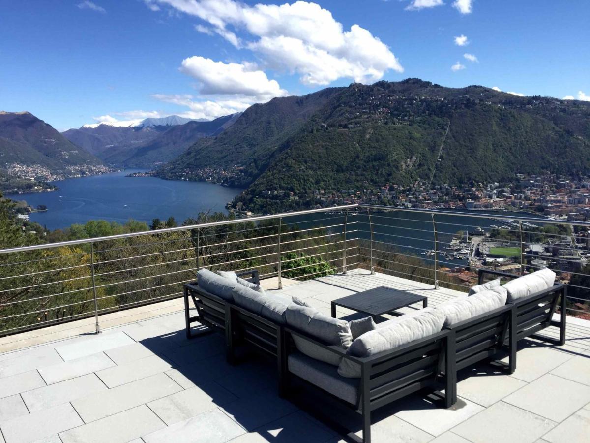 Penthouse - Villa Cardano Como Eksteriør bilde