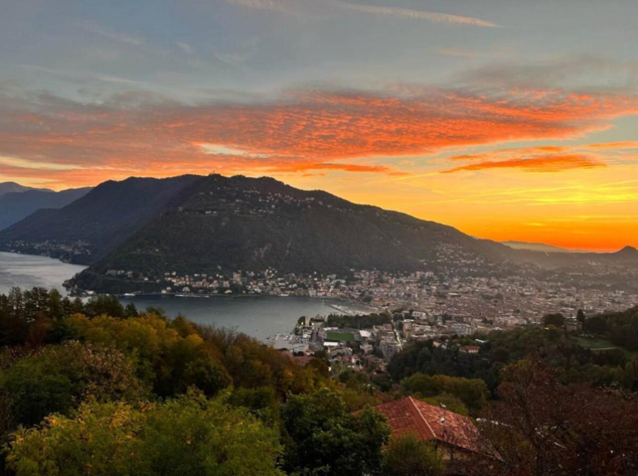 Penthouse - Villa Cardano Como Eksteriør bilde